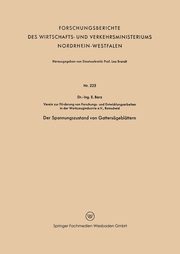 Der Spannungszustand Von Gattersageblattern, Barz E.