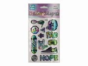 Naklejki Rainbow Hologram 12 sztuk, 