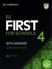 B2 First for Schools 4 Student's Book with Answers with Audio with Resource Bank, 