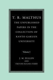 T. R. Malthus, Malthus Thomas Robert