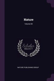 ksiazka tytu: Nature; Volume 83 autor: Group Nature Publishing