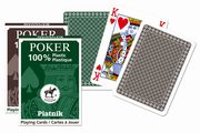 Karty pojedyncze talie plastik Poker, 