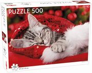 Puzzle Christmas Kitten 500, 