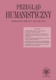 ksiazka tytu: Przegld Humanistyczny 4(471)/2020 autor: 