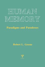 Human Memory, Greene Robert L.