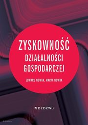 Zyskowno dziaalnoci gospodarczej, Nowak Edward, Nowak Marta