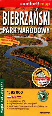 Biebrzaski Park Narodowy Mapa turystyczna 1:85 000, ,