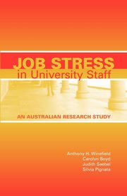 Job Stress in University Staff, Winefield Anthony H.