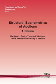 ksiazka tytu: Structural Econometrics of Auctions autor: Gentry Matthew L.