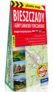 Bieszczady i Gry Sanocko-Turczaskie foliowana mapa turystyczna 1:65 000, 