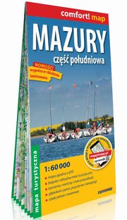 Mazury Cz poudniowa laminowana mapa turystyczna 1:60 000, 