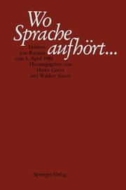 Wo Sprache aufhrt...., 