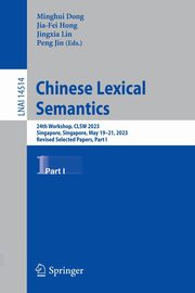 Chinese Lexical Semantics, 