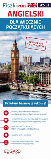 ksiazka tytu: Angielski Fiszki Plus dla wiecznie pocztkujcych autor: 