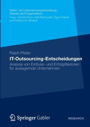 It-Outsourcing-Entscheidungen, Pfaller Ralph