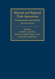 Bilateral and Regional Trade Agreements, 