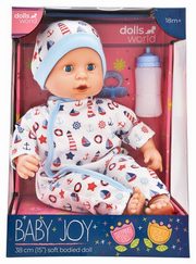 Lalka Baby Joy 38 cm ubranko biae, 