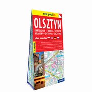 Olsztyn, Bartoszyce, Iawa, Ktrzyn, Mrgowo, Ostrda, Szczytno papierowy plan miasta 1:15 000, 