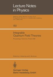 Integrable Quantum Field Theories, 
