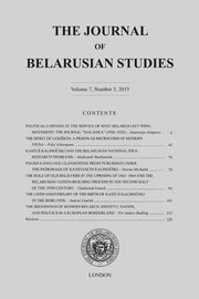 The Journal of Belarusian Studies 2015, Centre Ostrogorski