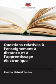 Questions relatives ? l'enseignement ? distance et ? l'apprentissage lectronique, Mshvidobadze Tinatin