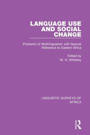 Language Use and Social Change, 