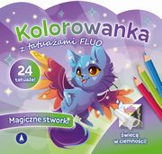 Kolorowanka z tatuaami FLUO Magiczne stworki, 