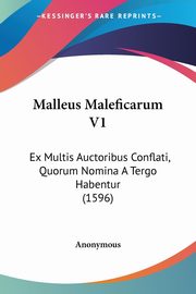 Malleus Maleficarum V1, Anonymous