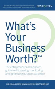 What's Your Business Worth? The entrepreneur and advisor's guide to discovering, monitoring, and optimizing business valuation, Carter Michael M.