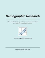 Demographic Research, Volume 10, TBD