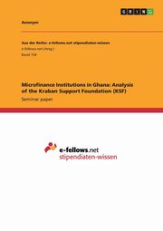 Microfinance Institutions in Ghana, Anonymous