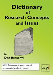 A Dictionary of Research Terms and Issues, Remenyi Dan