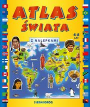 Atlas wiata z nalepkami, Langowska Mariola , Warzecha Teresa