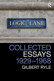 Collected Essays 1929 - 1968, Ryle Gilbert