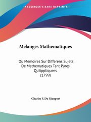 Melanges Mathematiques, Nieuport Charles F. De