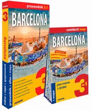 Barcelona 3w1 przewodnik + atlas + mapa, Rogala Larysa