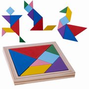 Ukadanka drewniana - Tangram, 