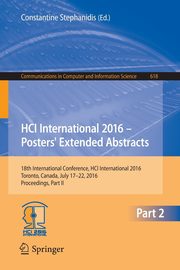 HCI International 2016 - Posters' Extended Abstracts, 