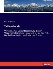 Zahlentheorie, Bachmann Paul
