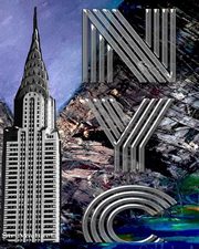 Iconic Chrysler Building New York City  Sir Michael Huhn Artist  Drawing Writing journal, Huhn Michael