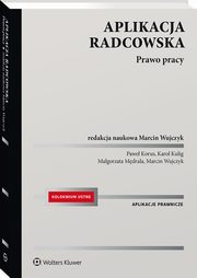Aplikacja radcowska. Prawo pracy, Wujczyk Marcin, Mdrala Magorzata, Kulig Karol, Korus Pawe
