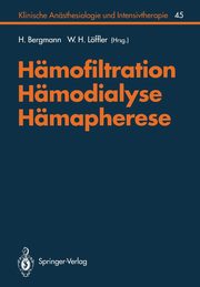 Hmofiltration, Hmodialyse, Hmapherese, 
