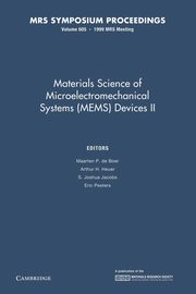 Materials Science of Microelectromechanical Systems (Mems) Devices II, 
