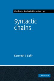 Syntactic Chains, Safir Kenneth J.