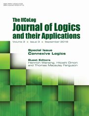 IfColog Journal of Logics and their Applications. Volume 3, number 3, 