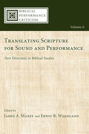 Translating Scripture for Sound and Performance, 