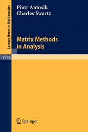 Matrix Methods in Analysis, Antosik Piotr