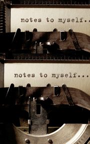 notes to my self   typewriter   style creative blank mega  journal, Huhn Sir Michael