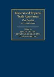 Bilateral and Regional Trade Agreements, 