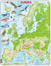 Ukadanka Mapa topograficzna Europy 87 elementw, 